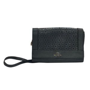 Kate Spade ♠️ Perforated Leather Foldover Chain Crossbody Bag
